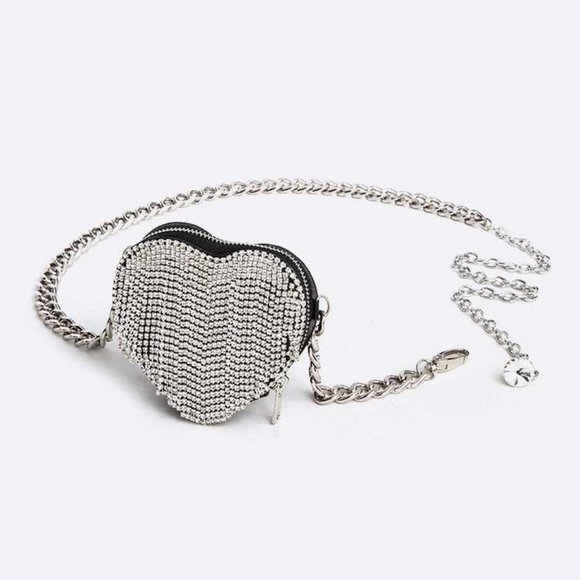 Chain Heart Shape Belt Bag - Picture 2 of 5